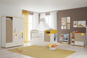 Выпуск полной коллекции мебели и товаров для детей Polini Disney baby «Медвежонок Винни». 